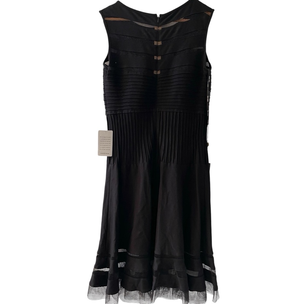 ❤️ NWT! Tadashi Shoji Mesh x Jersey Illusion Cocktail Dress - Picture 4 of 7